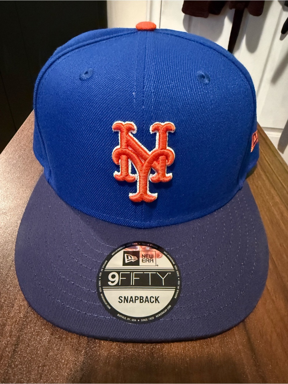 New Era Kids Blue and Orange NY Mets Snapback Hat